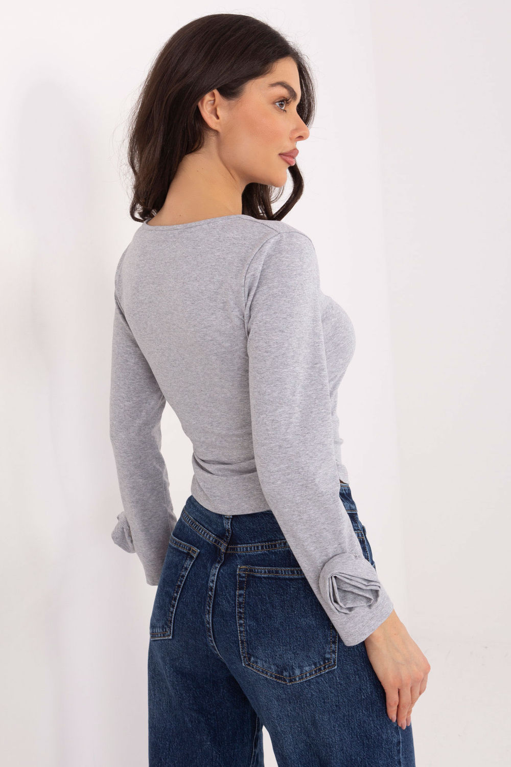 Bluzka Model IT-BZ-22079.55 Grey - Italy Moda222866 - Szary - obrazek 3
