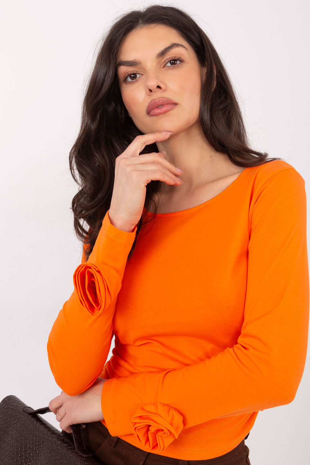 Bluzka Model IT-BZ-22079.55 Orange - Italy Moda222867 - Pomarańczowy