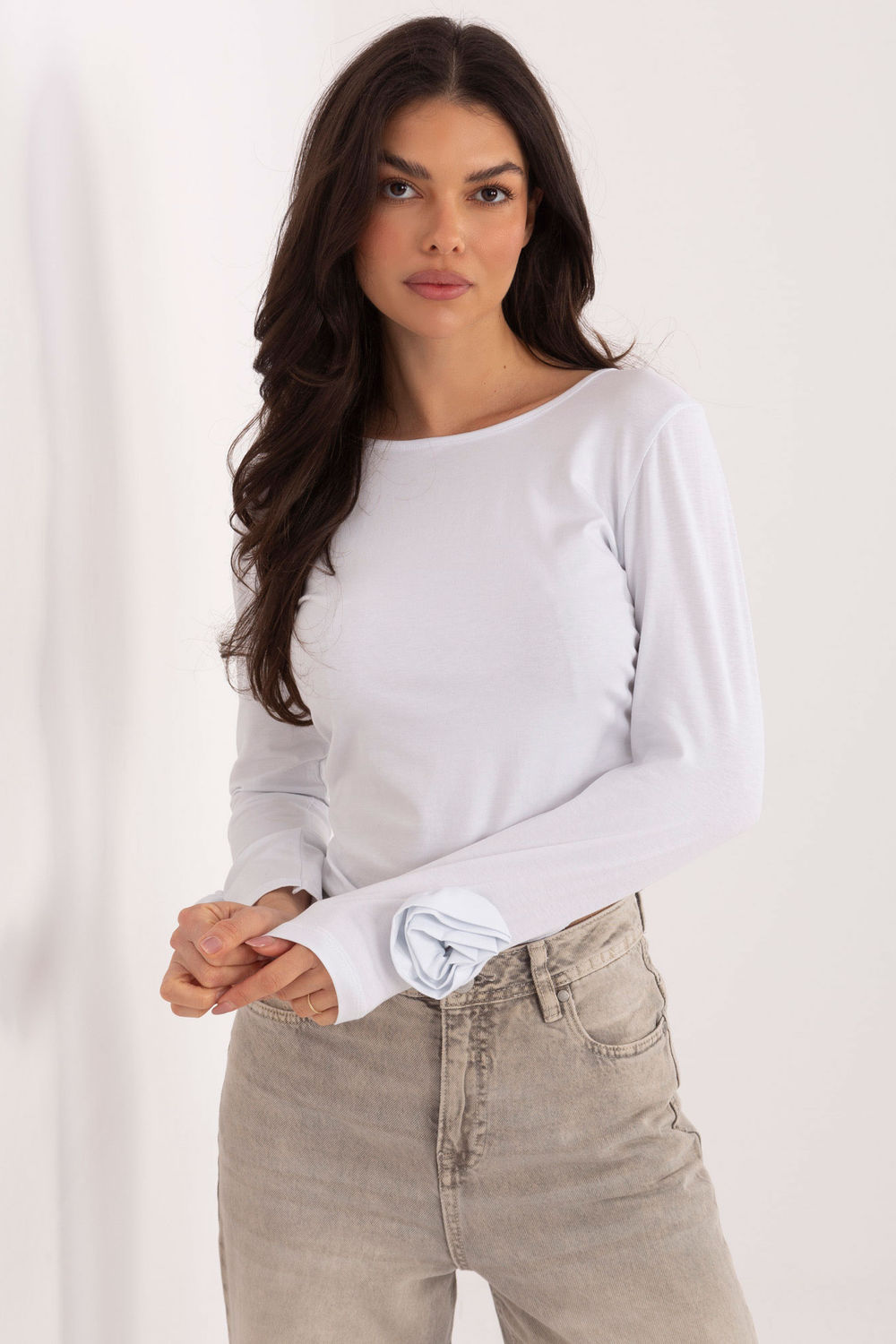 Bluzka Model IT-BZ-22079.55 White - Italy Moda222870 - Biały