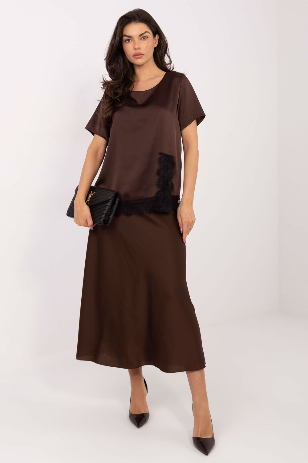 Bluzka Model MI-BZ-3297.28 Brown - Italy Moda222938 - Brązowy - obrazek 2