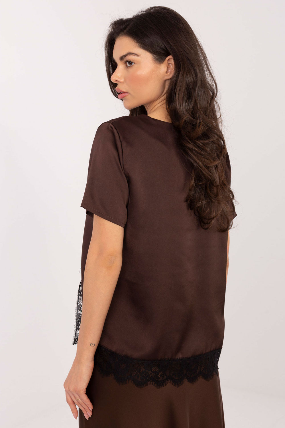 Bluzka Model MI-BZ-3297.28 Brown - Italy Moda222938 - Brązowy - obrazek 3