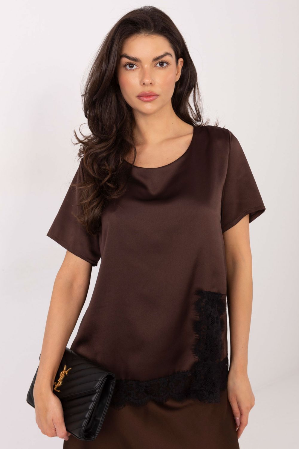 Bluzka Model MI-BZ-3297.28 Brown - Italy Moda222938 - Brązowy - obrazek 4