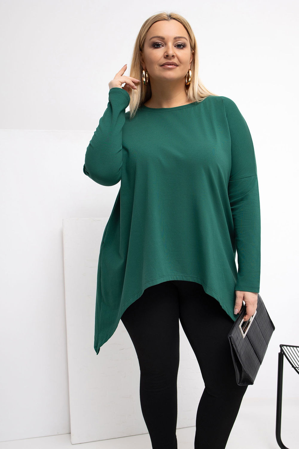 Tunika Model RV-BZ-5031.06X Dark Green - Relevance223033 - Zielony - obrazek 4