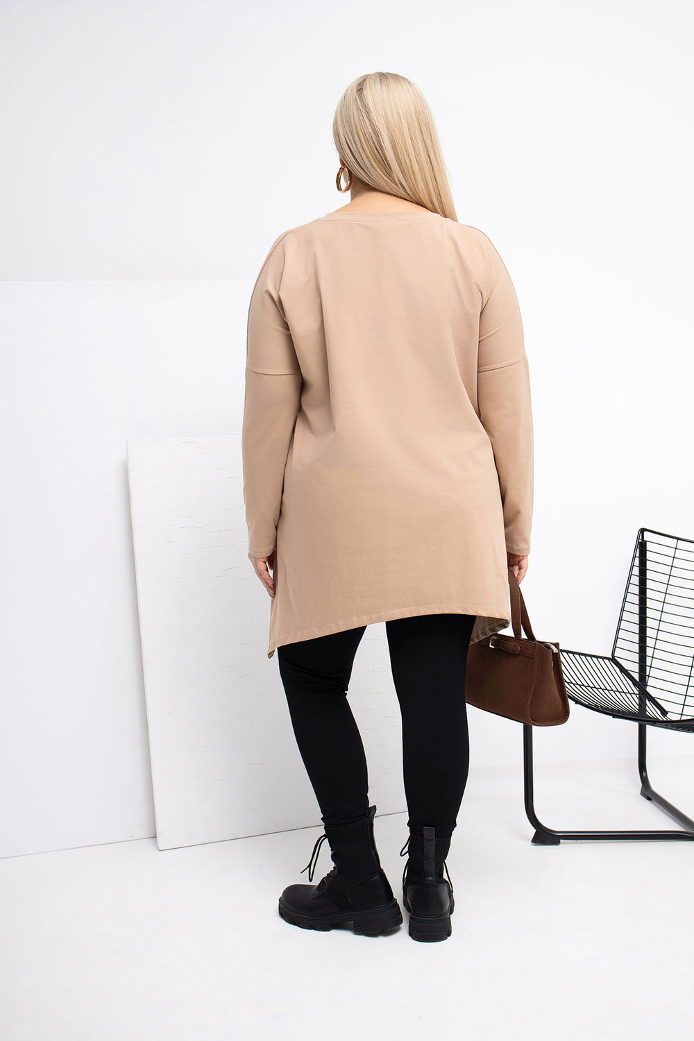 Tunika Model RV-BZ-5031.06X Dark Beige - Relevance223034 - Beżowy - obrazek 3