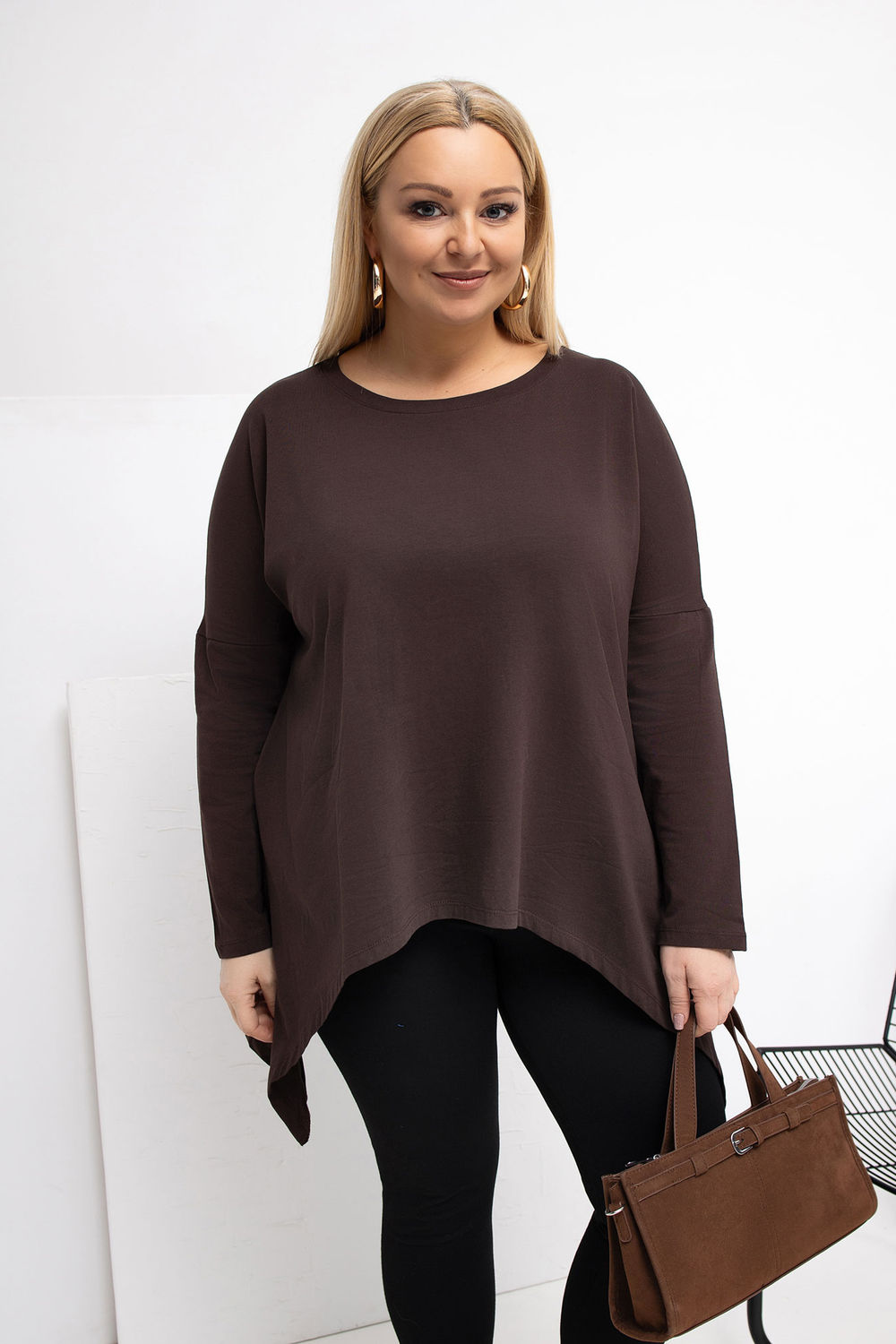Tunika Model RV-BZ-5031.06X Dark Brown - Relevance223035 - Brązowy