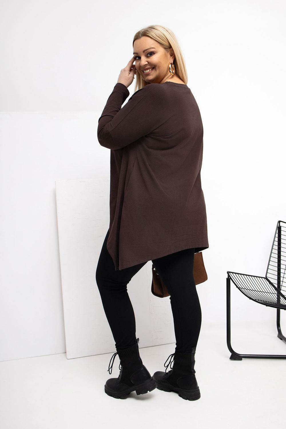 Tunika Model RV-BZ-5031.06X Dark Brown - Relevance223035 - Brązowy - obrazek 3