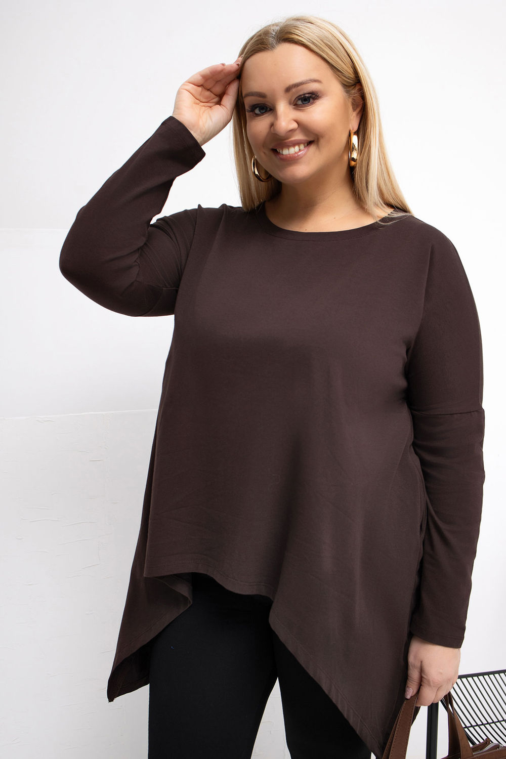 Tunika Model RV-BZ-5031.06X Dark Brown - Relevance223035 - Brązowy - obrazek 4