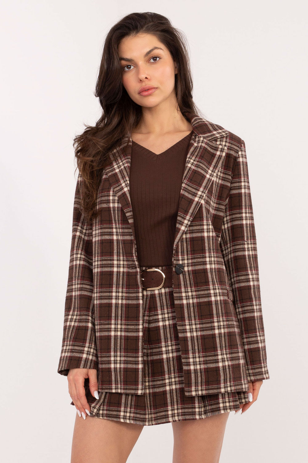 Marynarka Model IT-MA-25850.63 Brown - Italy Moda223173 - Brązowy