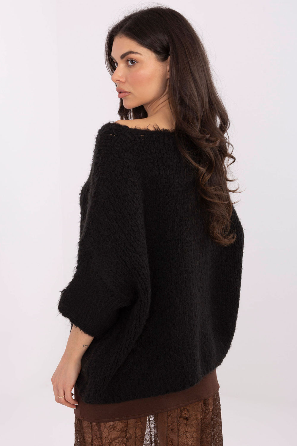 Sweter Damski Model IT-SW-7703.70 Black - Italy Moda223182 - Czarny - obrazek 3