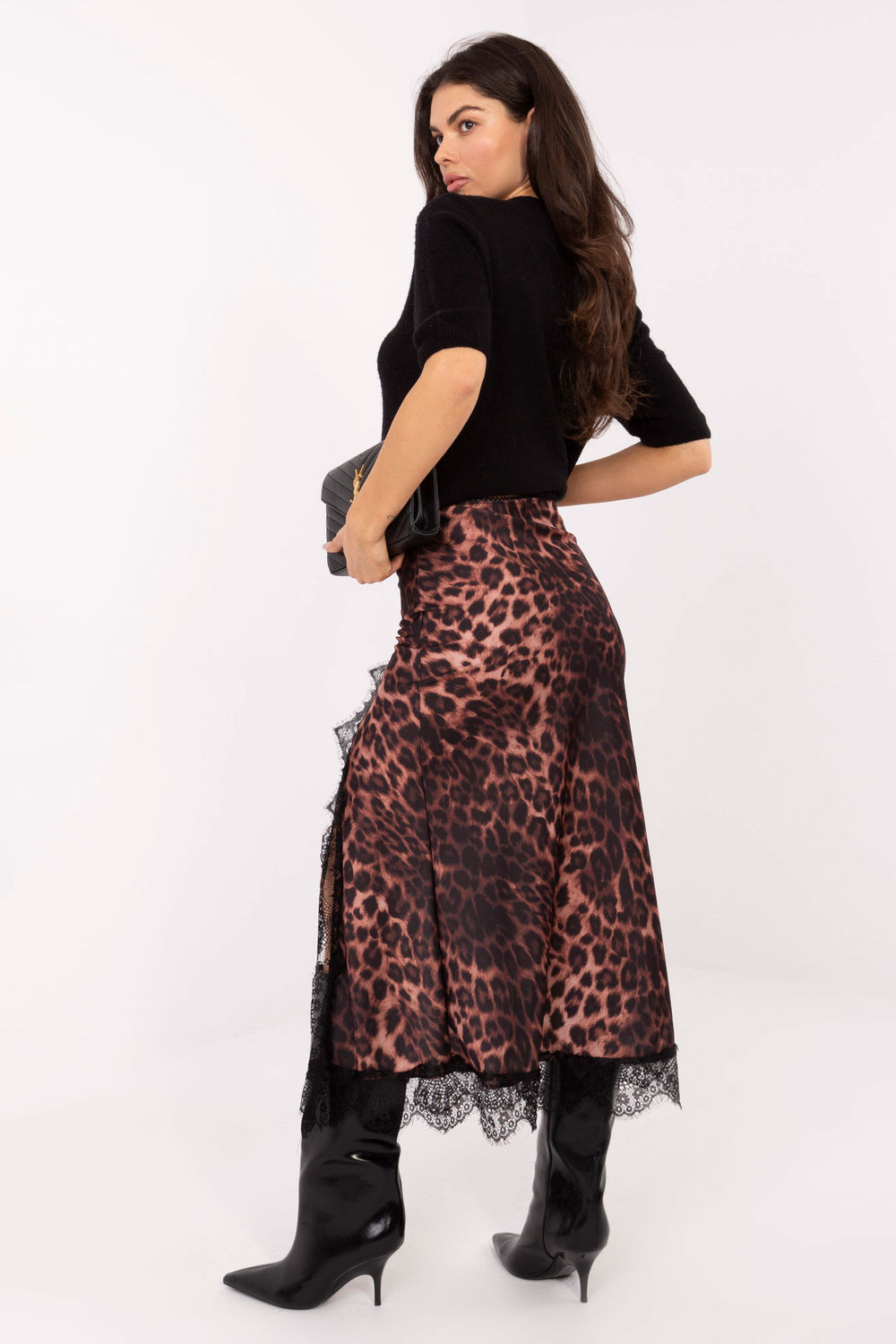 Spódnica Model MI-SD-G9143.65 Camel - Italy Moda223188 - Brązowy - obrazek 3