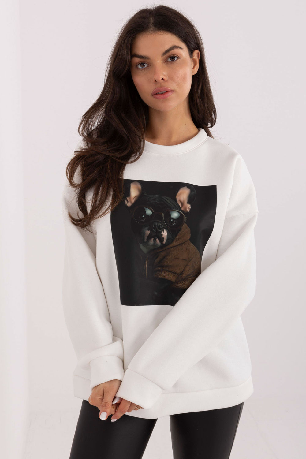 Bluza Damska Model MI-BL-4216-1.82 Ecru - Italy Moda223196 - Beżowy