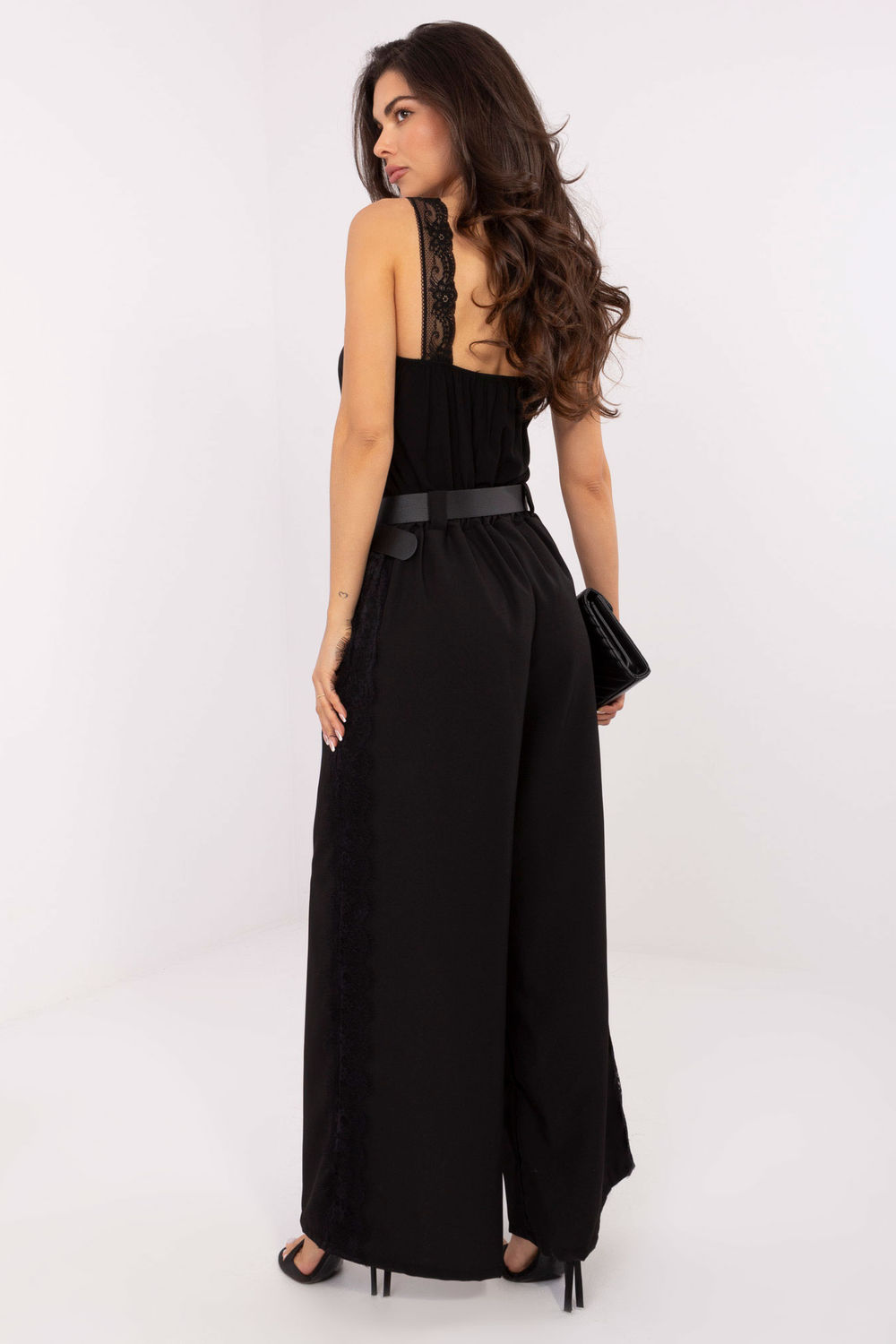 Spodnie Damskie Model MI-SP-62440.56 Black - Italy Moda223202 - Czarny - obrazek 3