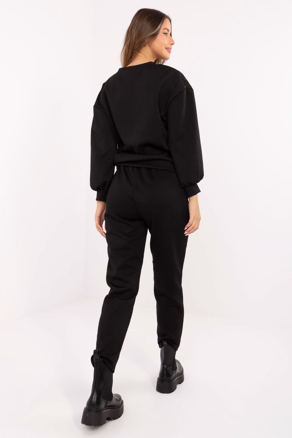 Spodnie Komplet Model IT-KMPL-9850.14P Black - Italy Moda223205 - Czarny - obrazek 3