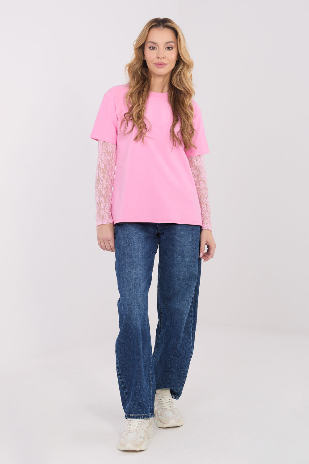 Bluzka Model MI-BZ-4227.61 Pink - Italy Moda223335 - Różowy - obrazek 2