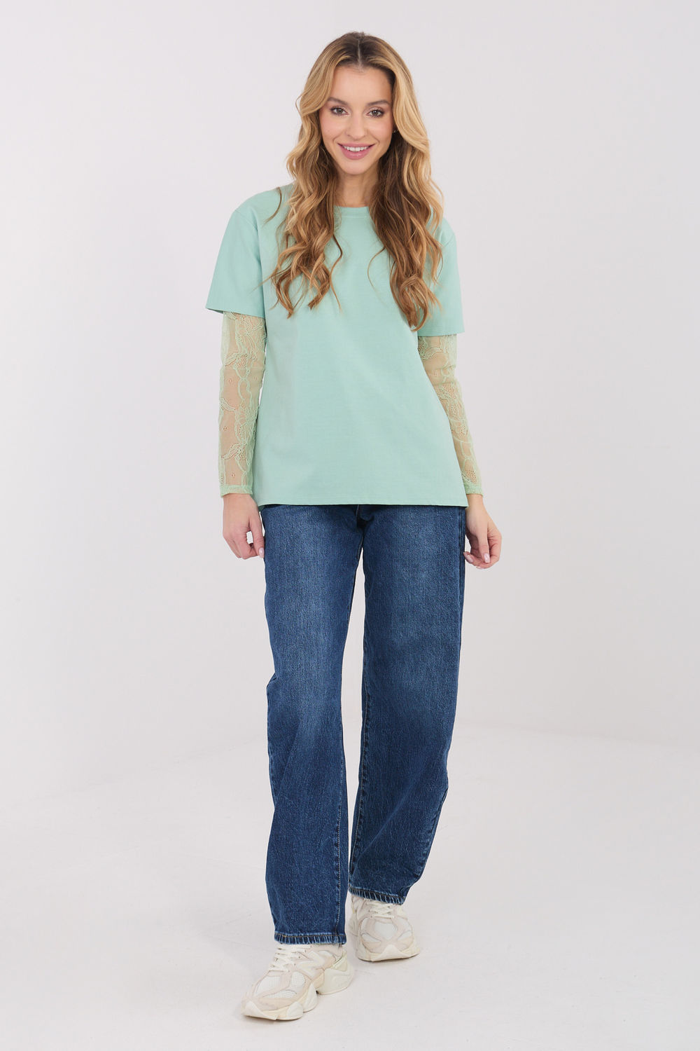 Bluzka Model MI-BZ-4227.61 Pistacja - Italy Moda223338 - Zielony - obrazek 2