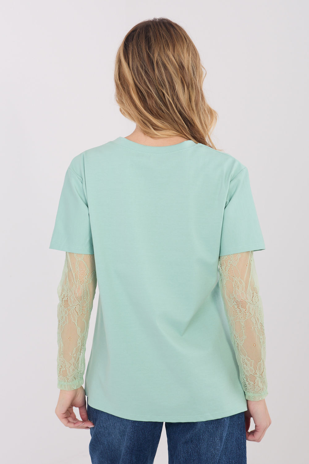Bluzka Model MI-BZ-4227.61 Pistacja - Italy Moda223338 - Zielony - obrazek 3