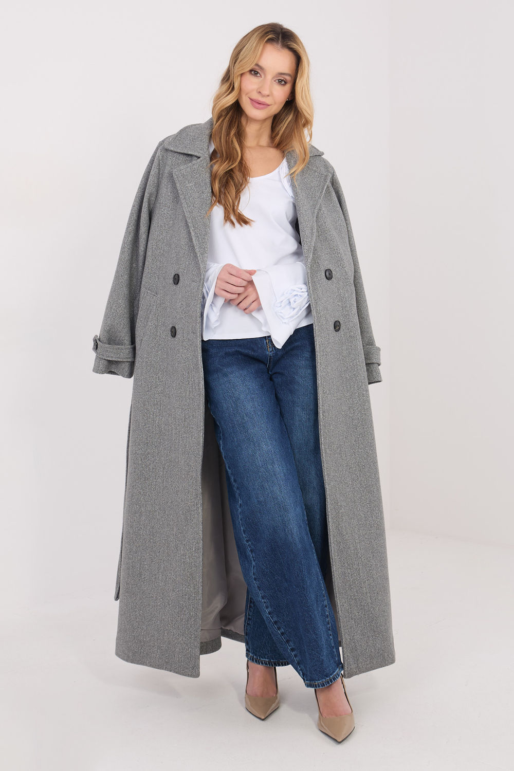 Bluzka Model IT-BZ-22139.55 White - Italy Moda223349 - Biały - obrazek 2