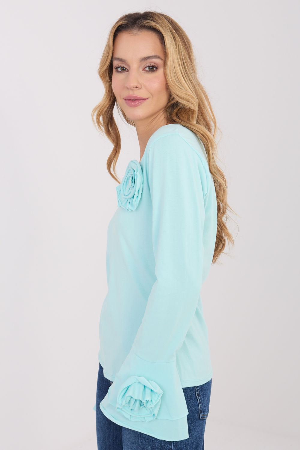 Bluzka Model IT-BZ-22139.55 Mint - Italy Moda223357 - Zielony - obrazek 3