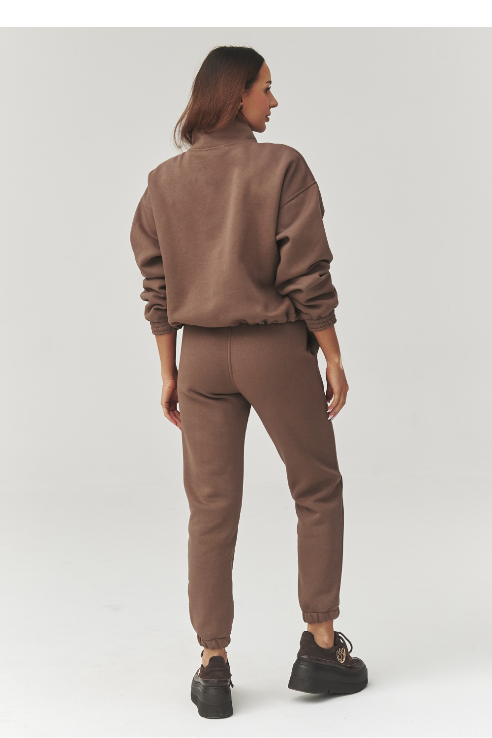 Spodnie Komplet Model A13 Mocca - Makadamia223359 - Brązowy - obrazek 2