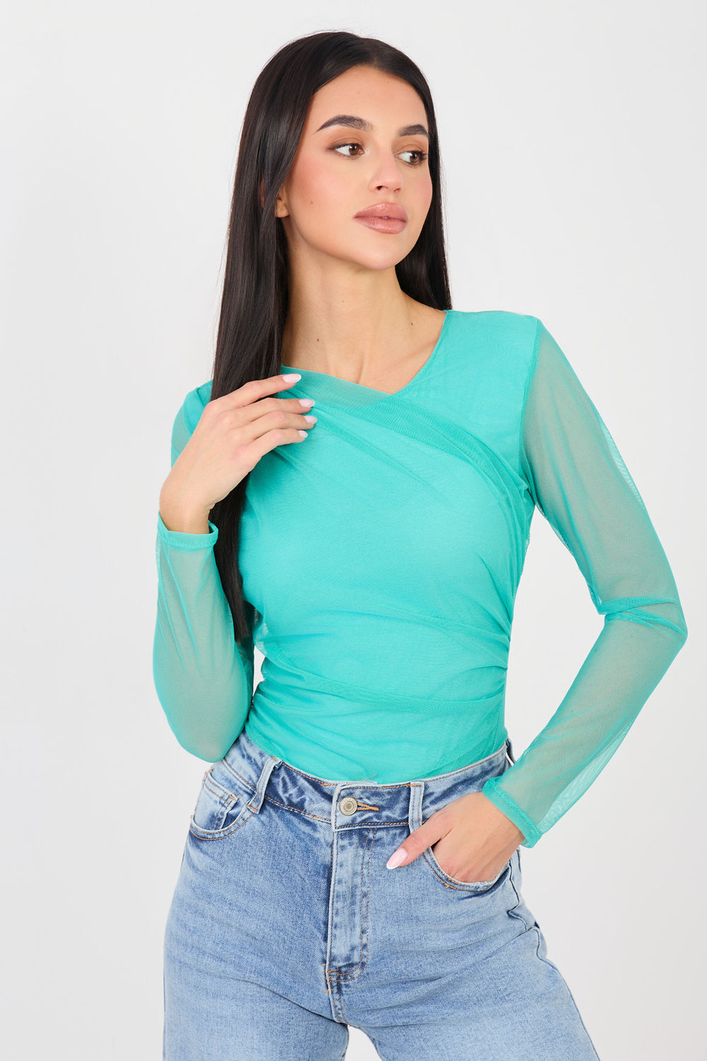 Body Model IT-BO-21601-1.31 Turkus - Italy Moda223389 - Niebieski