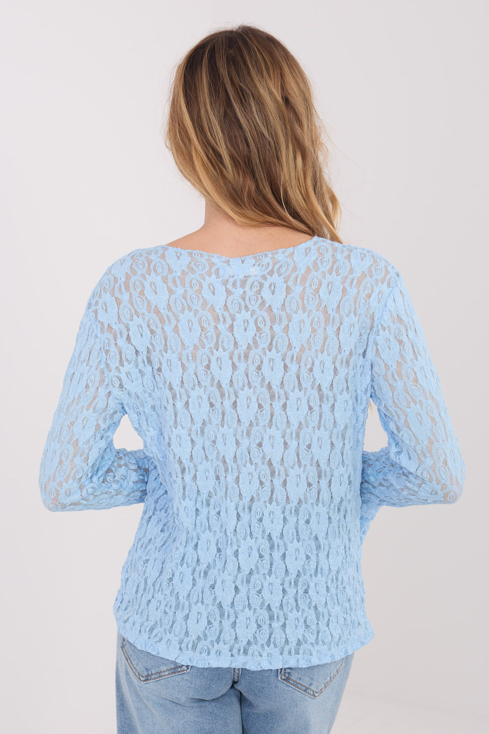 Bluzka Model IT-BZ-9970.97 Light Blue - Italy Moda223408 - Niebieski - obrazek 3