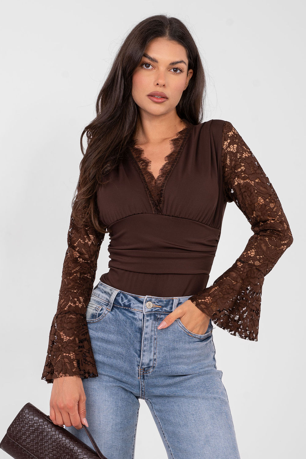 Body Model IT-BO-22160.01 Brown - Italy Moda223451 - Brązowy - obrazek 3