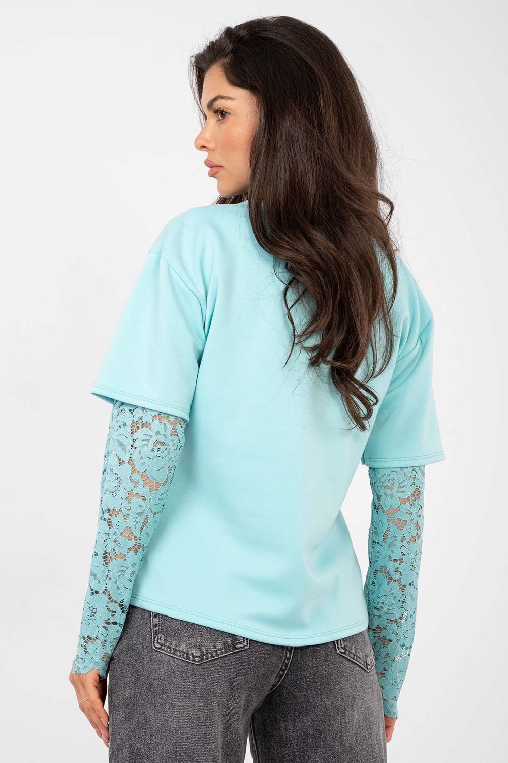 Bluzka Model IT-BZ-22128.27 Mint - Italy Moda223484 - Zielony - obrazek 3