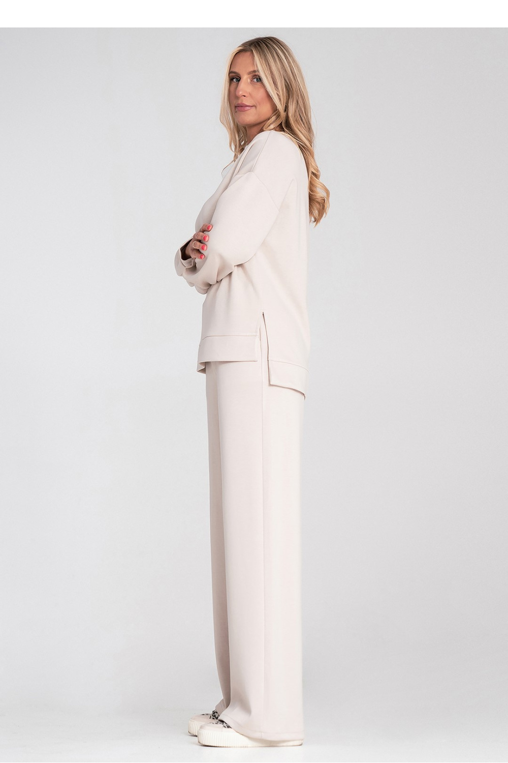 Bluza Damska Model M1203 Beige - Figl223540 - Beżowy - obrazek 2
