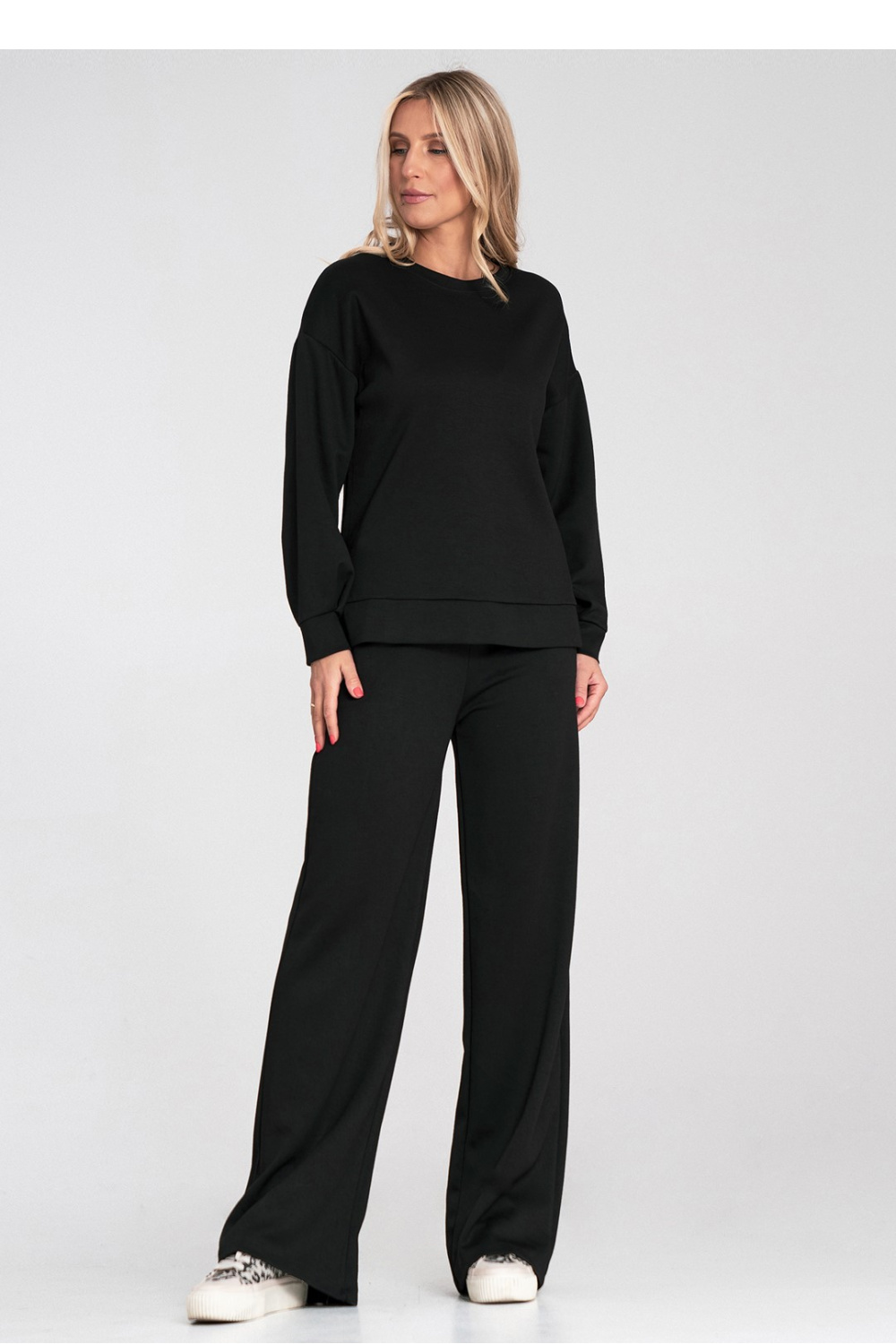 Bluza Damska Model M1203 Black - Figl223541 - Czarny - obrazek 2