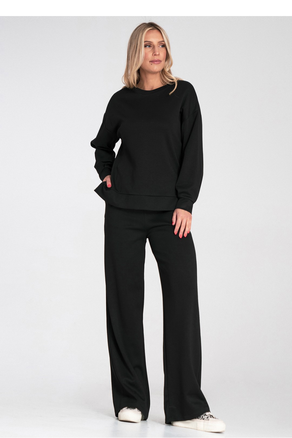 Bluza Damska Model M1203 Black - Figl223541 - Czarny - obrazek 4