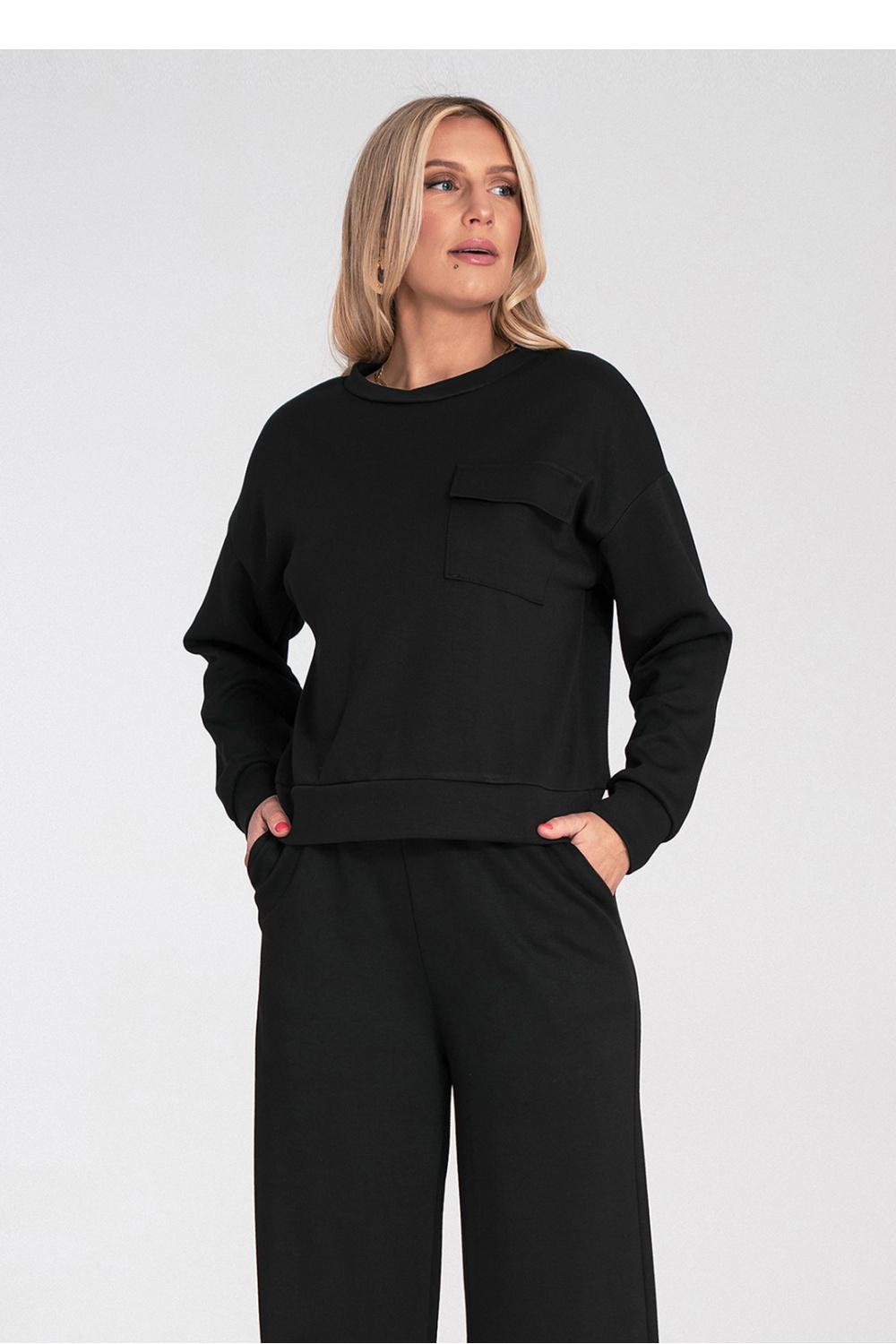Bluza Damska Model M1202 Black - Figl223543 - Czarny