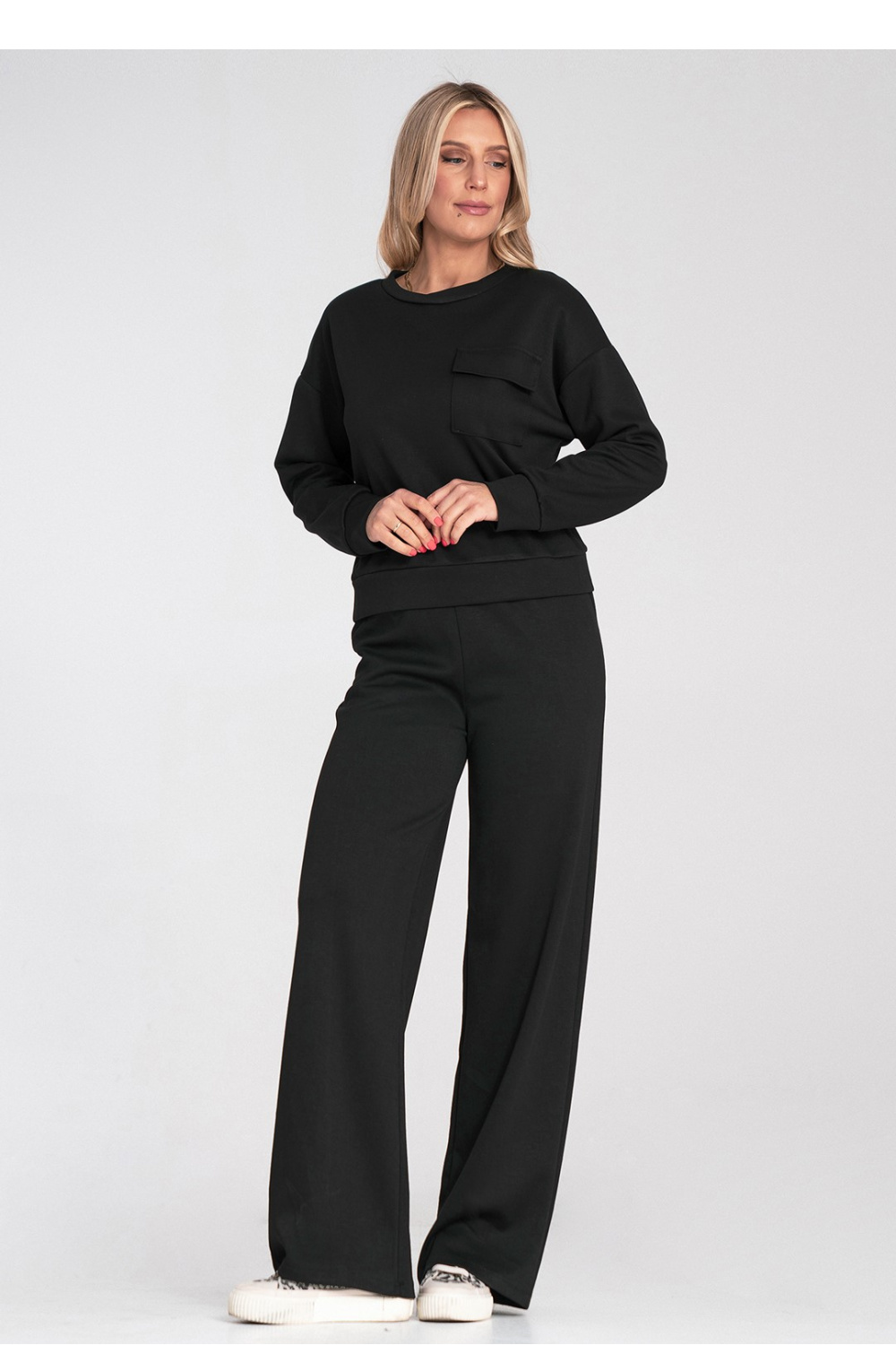 Bluza Damska Model M1202 Black - Figl223543 - Czarny - obrazek 2