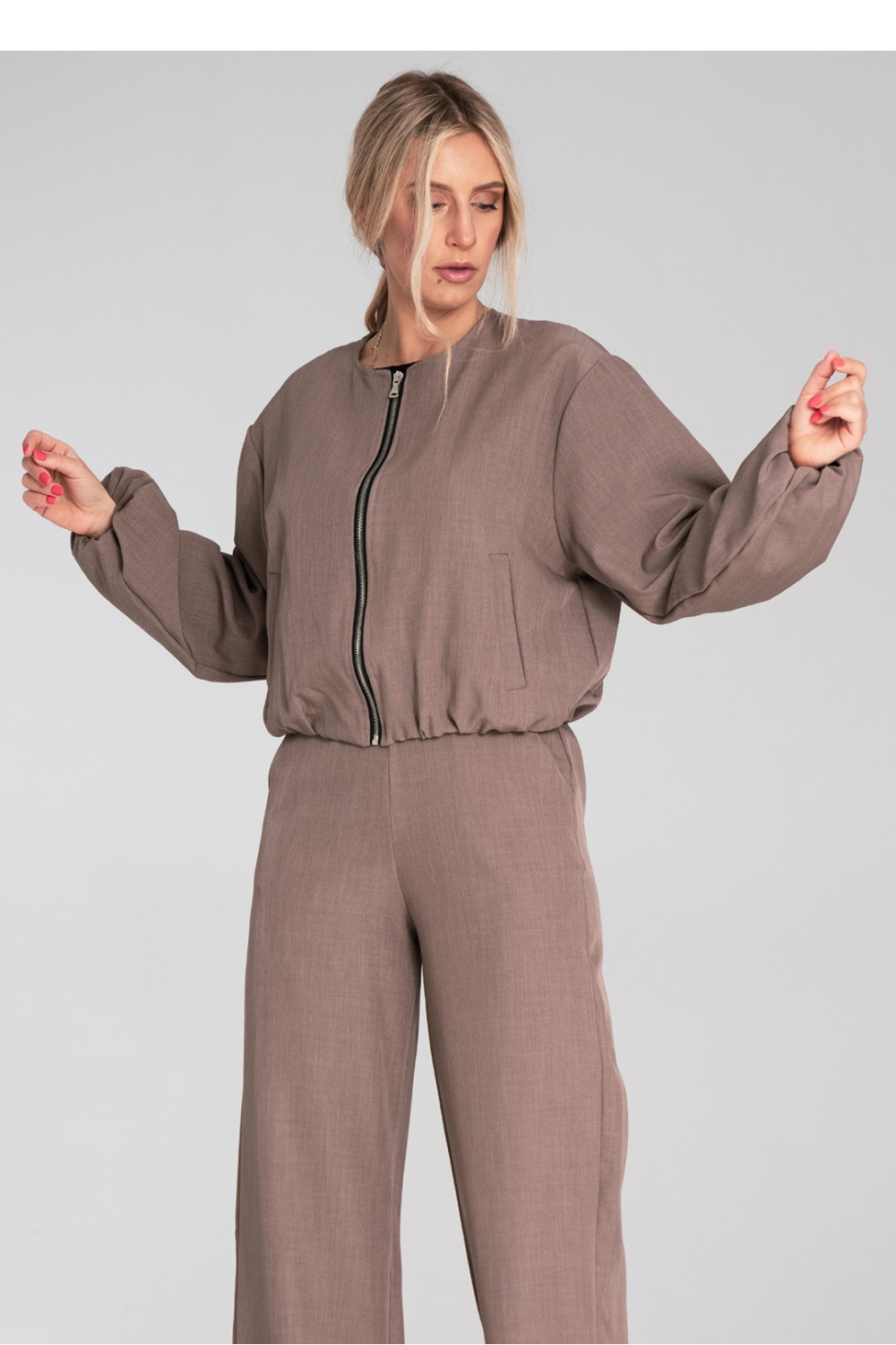 Kurtka Damska Model M1198 Brown - Figl223547 - Brązowy - obrazek 4