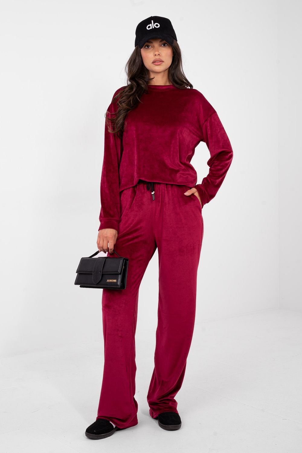Spodnie Komplet Model LK-KMPL-509968.65 Bordo - Lakerta223585 - Czerwony - obrazek 3