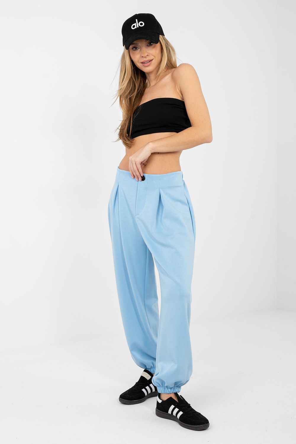 Spodnie Dresowe Model IT-SP-9995.16P Light Blue - Italy Moda223751 - Niebieski - obrazek 2