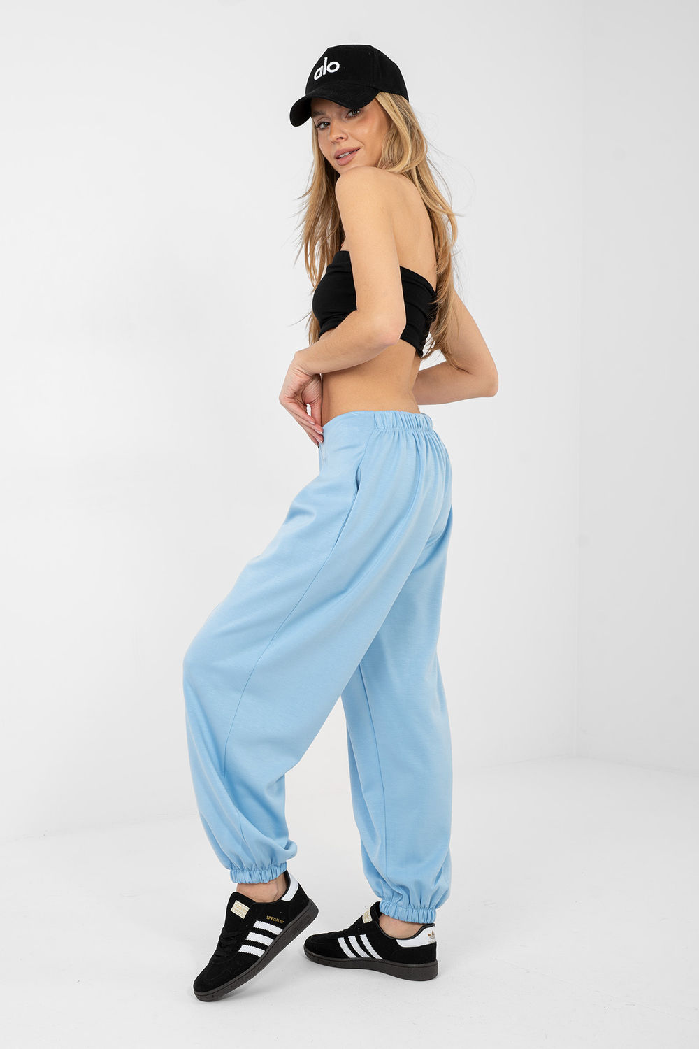 Spodnie Dresowe Model IT-SP-9995.16P Light Blue - Italy Moda223751 - Niebieski - obrazek 4