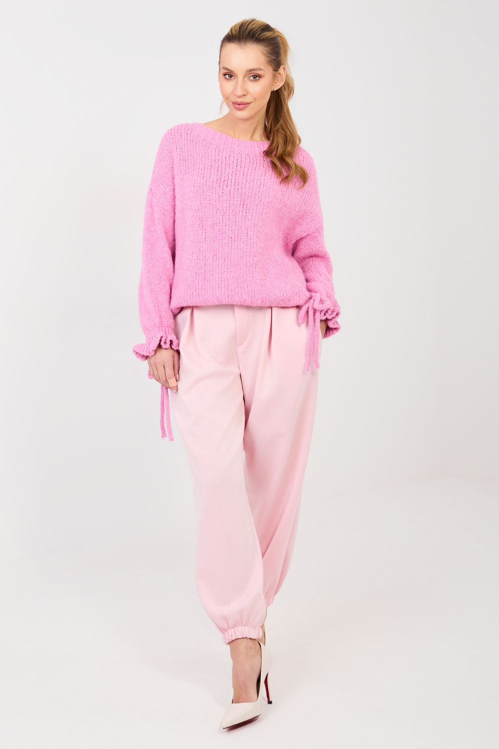 Spodnie Dresowe Model IT-SP-9995.16P Light Pink - Italy Moda223753 - Różowy
