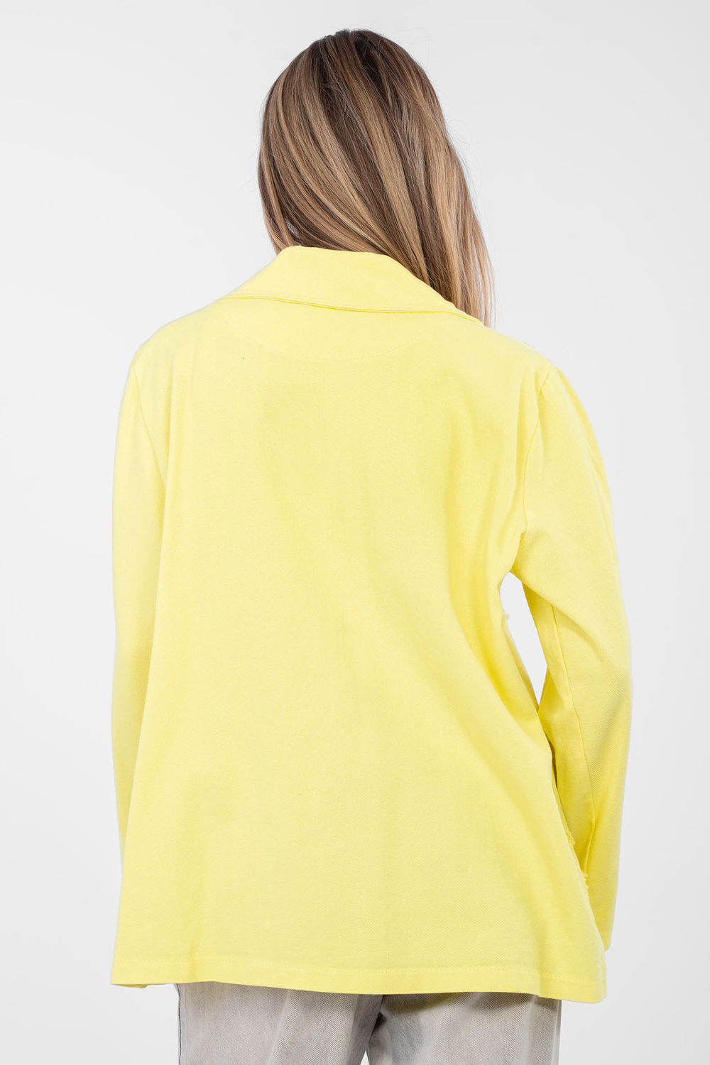 Marynarka Model IT-MA-FL9992.97 Yellow - Rue Paris223805 - Żółty - obrazek 3