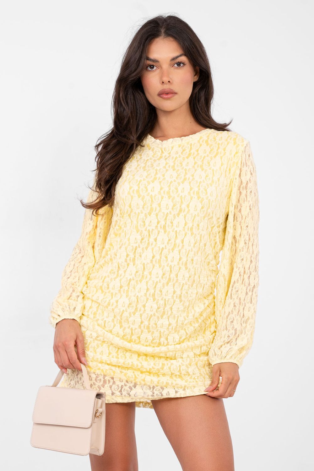 Sukienka Model IT-SK-9975.99 Light Yellow - Italy Moda223847 - Żółty - obrazek 4