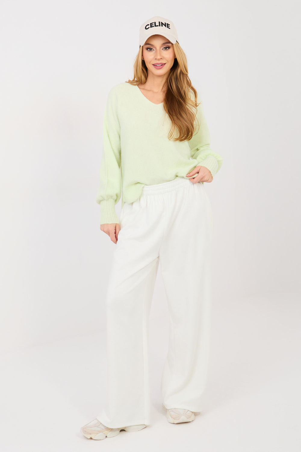 Sweter Damski Model MI-SW-2201.16P Light Green - Italy Moda223902 - Zielony - obrazek 2