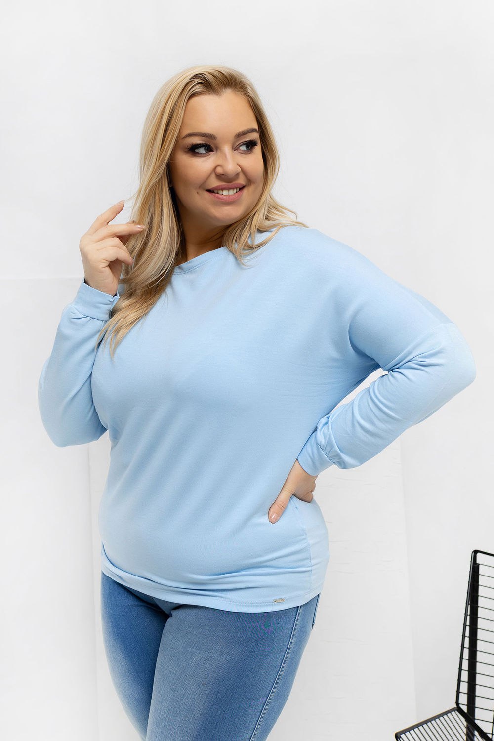 Bluzka Model RV-BZ-A-163.09 Light Blue - Relevance223924 - Niebieski