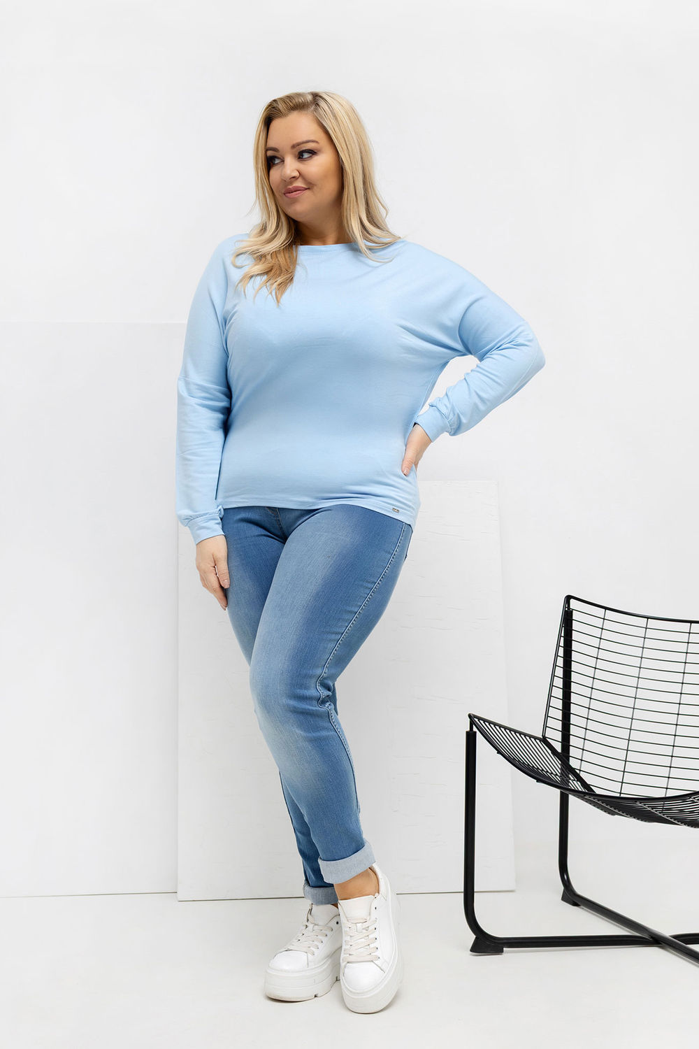 Bluzka Model RV-BZ-A-163.09 Light Blue - Relevance223924 - Niebieski - obrazek 2