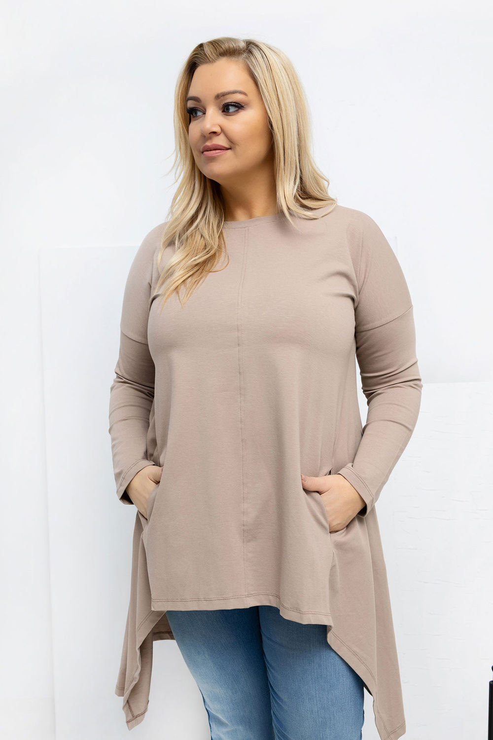 Bluzka Model RV-BZ-7054-1.06 Dark Beige - Relevance223927 - Beżowy