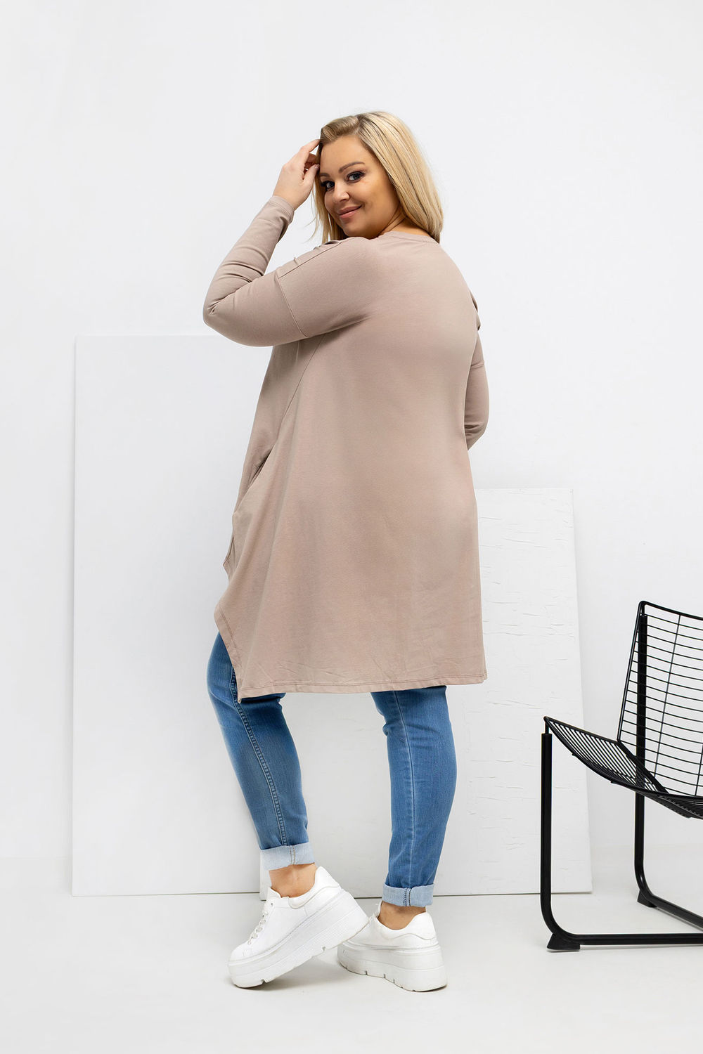 Bluzka Model RV-BZ-7054-1.06 Dark Beige - Relevance223927 - Beżowy - obrazek 3