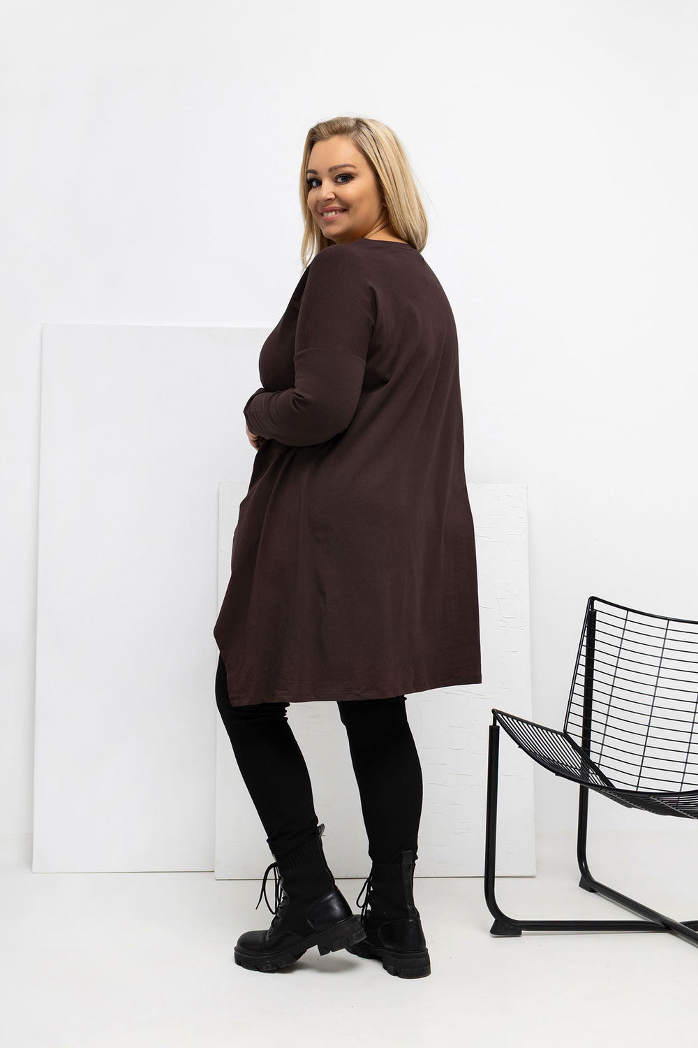 Bluzka Model RV-BZ-7054-1.06 Dark Brown - Relevance223929 - Brązowy - obrazek 3