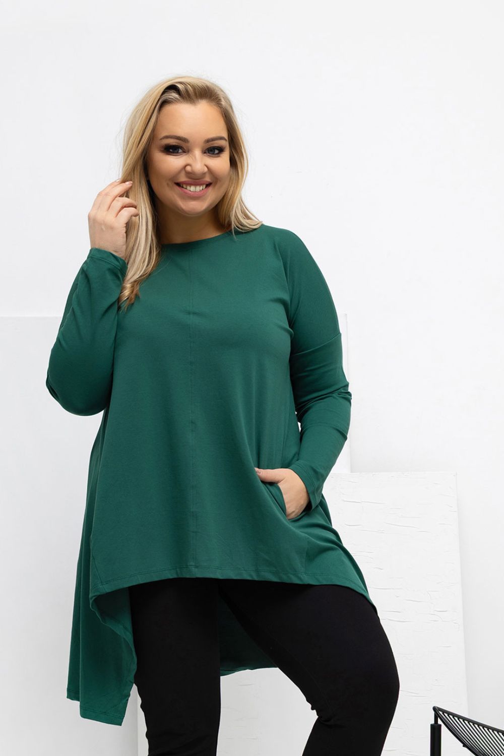 Bluzka Model RV-BZ-7054-1.06 Dark Green - Relevance223930 - Zielony - obrazek 3