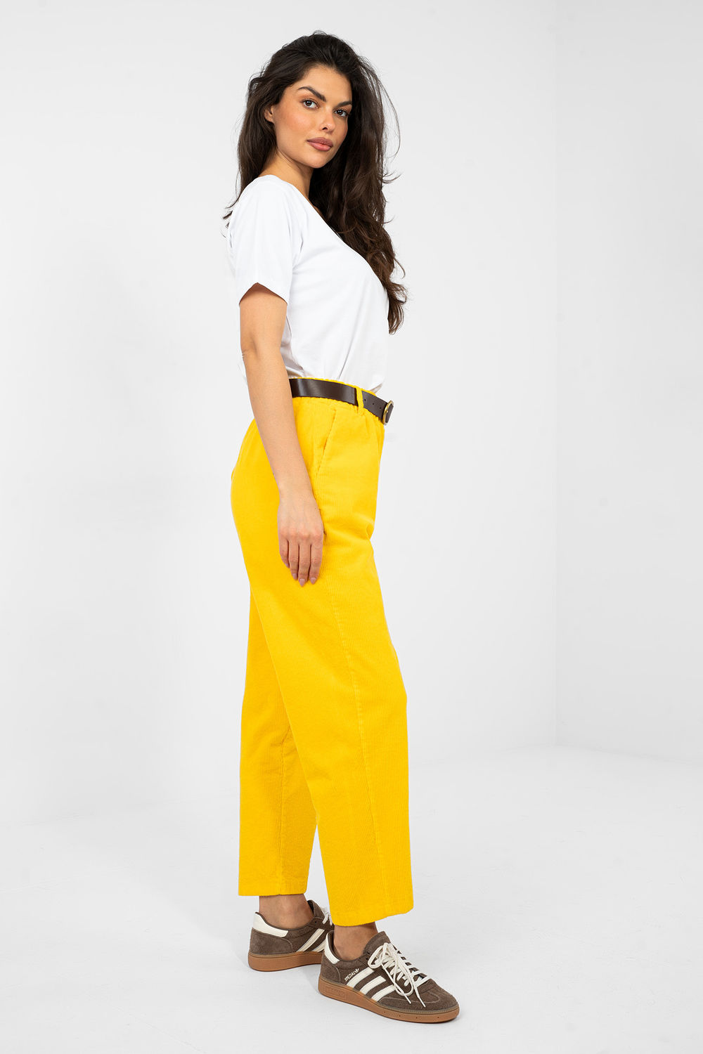 Spodnie Damskie Model IT-SP-FL9767-1.04 Yellow - Italy Moda224052 - Żółty - obrazek 2