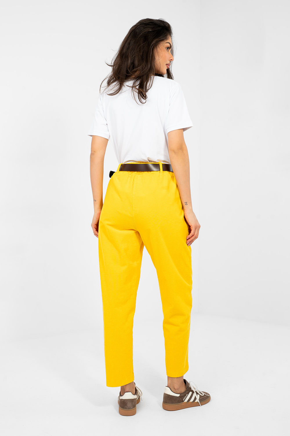 Spodnie Damskie Model IT-SP-FL9767-1.04 Yellow - Italy Moda224052 - Żółty - obrazek 3