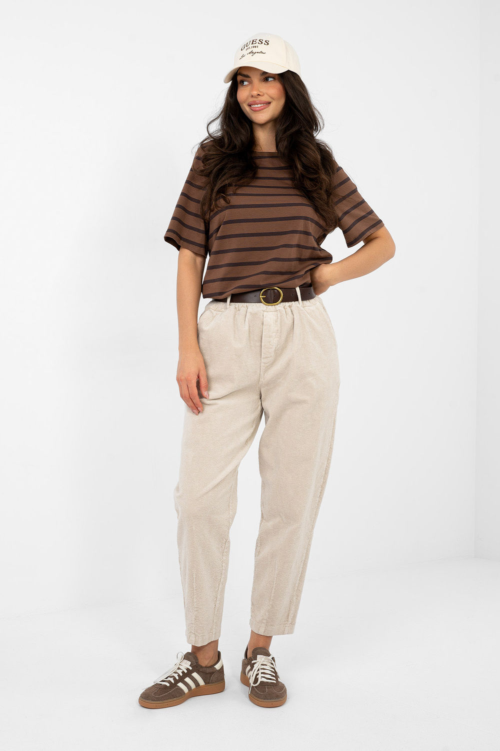 Spodnie Damskie Model IT-SP-FL9767-1.02 Beige - Italy Moda224053 - Beżowy