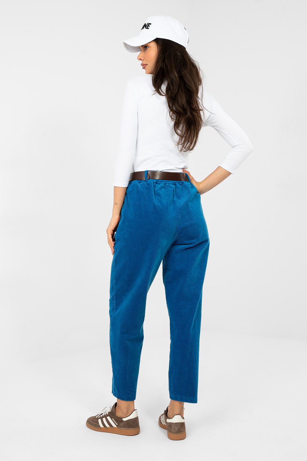 Spodnie Damskie Model IT-SP-FL9767-1.04 Dark Blue - Italy Moda224058 - Niebieski - obrazek 3